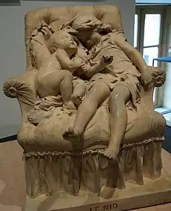 Le Nid (1880), plâtre, Charleville-Mézières, musée de l'Ardenne.