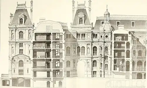 Le nouvel Hôtel de ville de Paris, 1872-1900.