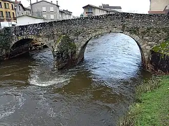 Le pont du Moutier ou du Navire, vue amont