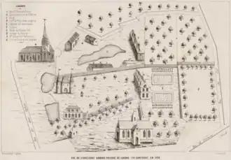 Le prieuré de Lihons-en-Santerre en 1755.
