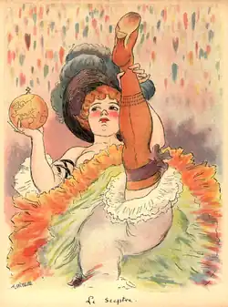 Le sceptre, dessin pour la revue L'Album, numéro 15, 1902.