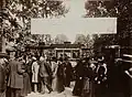 Le train Scotte en 1898 (premier omnibus à traction mécanique - Société des Chaudières et Voitures à Vapeur système Scotte).