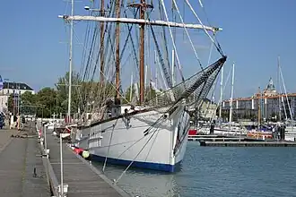 La proue du Marité.