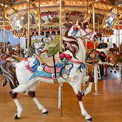 Cheval du carrousel de Woodside Amusement Park