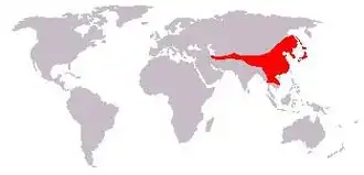 Description de l'image Leefgebied aziatische zwarte beer.jpg.