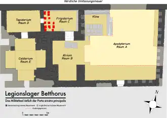 Plan détail des bains.