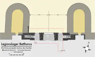 Détail de la porte nord.