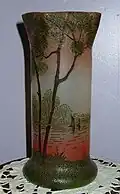 Vase paysage, vers 1900