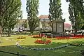 Monument du maire Müller dans le parc inférieur.
