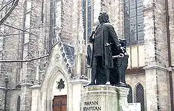 photo : Statue à Leipzig