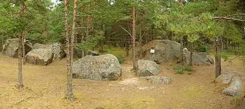 Rochers glaciaires à Lemmikneem.