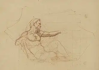 Etude pour le prophète Michée, Eglise Saint Sulpice de Paris