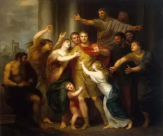 tableau montrant le retour de Regulus à Carthage