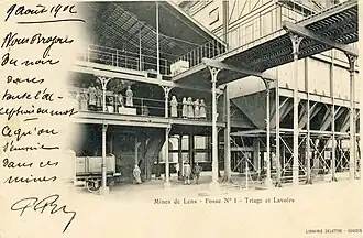 Fosse no&nbsp;1 Sainte-Élisabeth ou Jules Casteleyn : triage et lavoir.