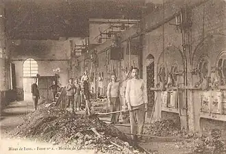 Fosse no&nbsp;2  Compagnie des mines de Lens, batterie de générateurs.