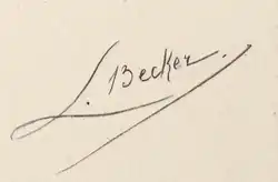 signature de Léon Becker