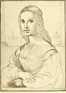 Copie de la Mona Lisa de Léonard de Vinci par Raphaël