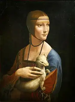 Léonard de VinciLa Dame à l'hermine (v.&nbsp;1483-1490)