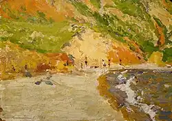 Leonid Merejitski&nbsp;(en). Plage de la grande fontaine. 1960