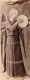 Leopoldo Alinari, Ange musicien de Fra Angelico, galerie des Offices de Florence (Italie). Collection photographique universitaire de Bordeaux Montaigne