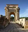 Arc de Septime Sévère, IIIe&nbsp;siècle, Leptis Magna.
