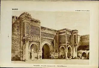 La porte monumentale Bab Mansour el Aleuj, 1931.