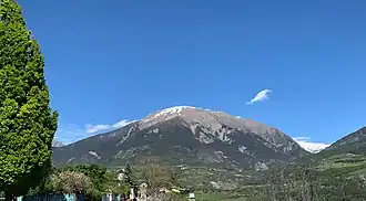 Vue du mont Orel depuis Embrun.