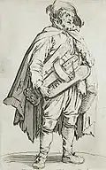 Jacques Callot, Vielleur debout
