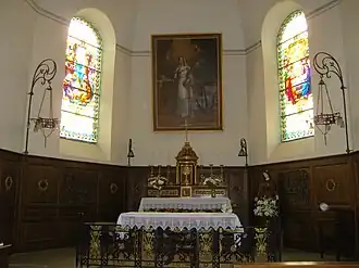 Intérieur de la Chapelle Sainte-Philomène, intérieur.