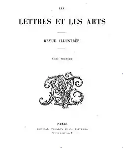 Image illustrative de l’article Les Lettres et les Arts (Paris)