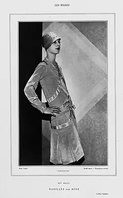 Mlle Ralli dans la Crapotte de la maison Beer, 1928