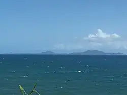 Le canal des Saintes depuis Vieux-Fort.
