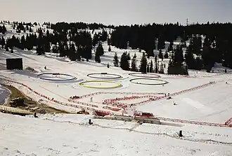 Le stade de Ski de fond et de Biathlon.