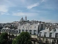 Vue de la basilique du Sacré-Cœur de Montmartre.