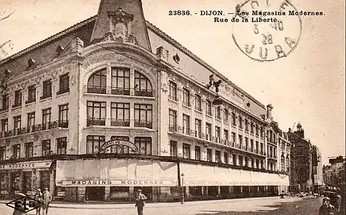 Les Magasins Modernes construits de 1922 à 1924, actuelles Galeries Lafayette