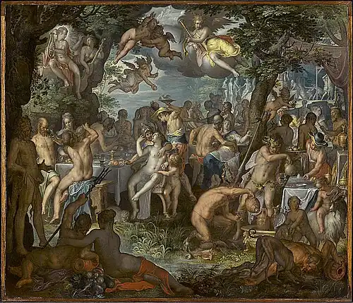 Les Noces de Thétis et Pélée (1612), huile sur cuivre, 36,5&nbsp;×&nbsp;42&nbsp;cm, Williamstown, Clark Art Institute.