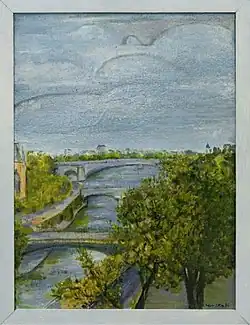 Huile sur contre-plaqué, 77 x 57cm, 1986.