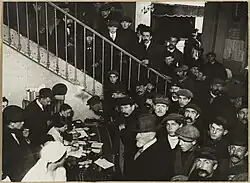 Arrivée des réfugiés belges, fin 1914.