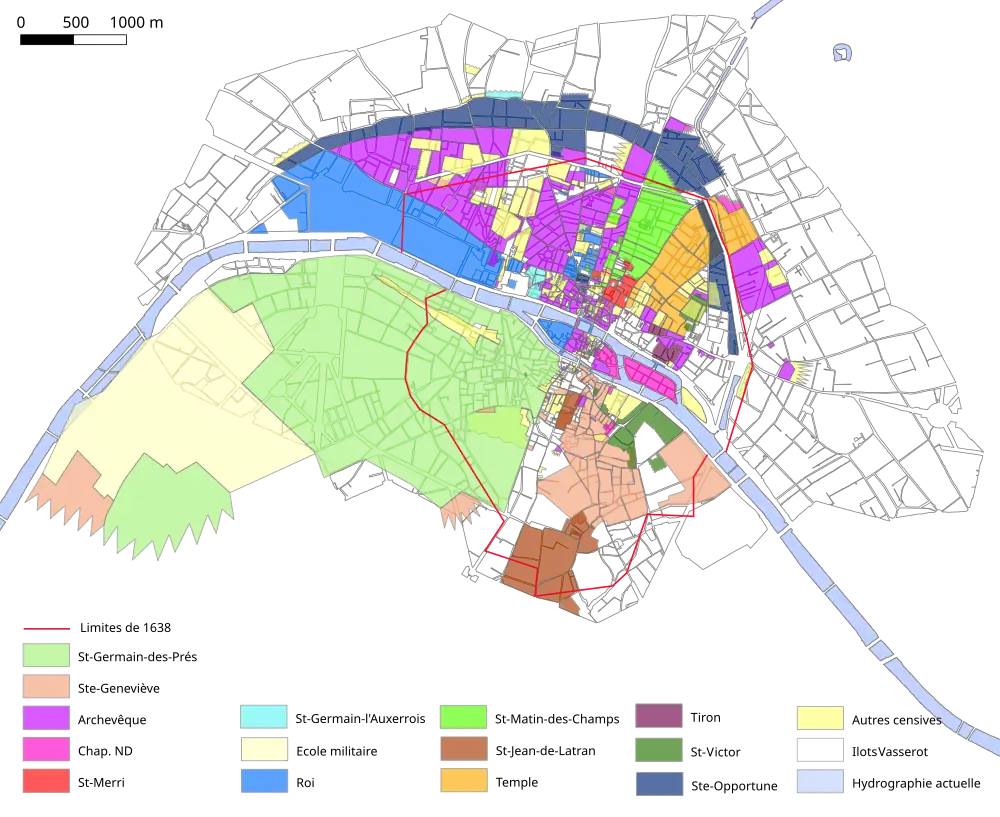 Les seigneuries de Paris au XVIIIe&nbsp;siècle
