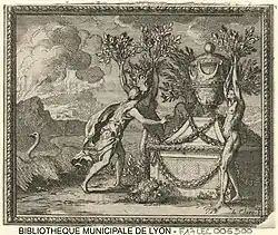 Les sœurs de Phaéton transformées en peupliers (Sébastien Leclerc, pour Les Métamorphoses d'Ovide en rondeaux (1676))