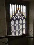 Vitrail de l'escalier de la tourelle.