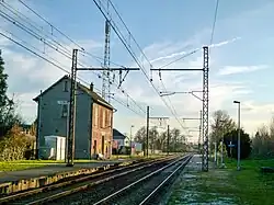 Les voies en direction de Limoges.