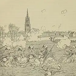 L'assaut du 3e régiment de marche de zouaves sur Beaune-la-Rolande.