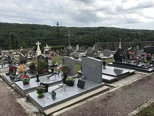 Le cimetière.