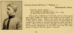 McNair dans Howitzer de 1904, l'annuaire de West Point.