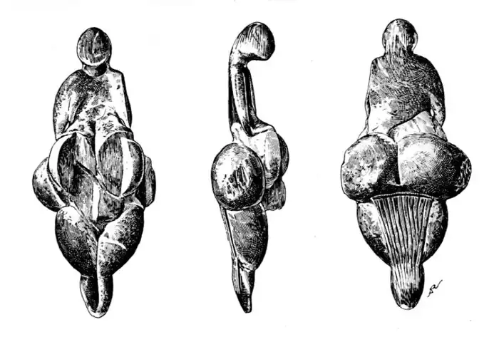 La vénus en état lors de sa découverte,dessinée par René de Saint-Périer (1924)