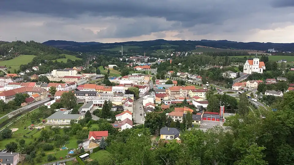 Letovice : vue générale.