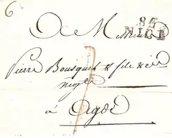 Nice, 1804 : le département des Alpes-Maritimes porte alors le numéro 85 (06 actuellement).