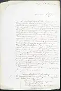 Lettre du 2 mars 1871 du préfet du Rhône sur la situation du peuple de Lyon.