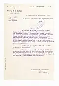 Lettre au préfet du Rhône sur le sort de deux femmes inculpées pour avortement et complicité, 10 octobre 1942